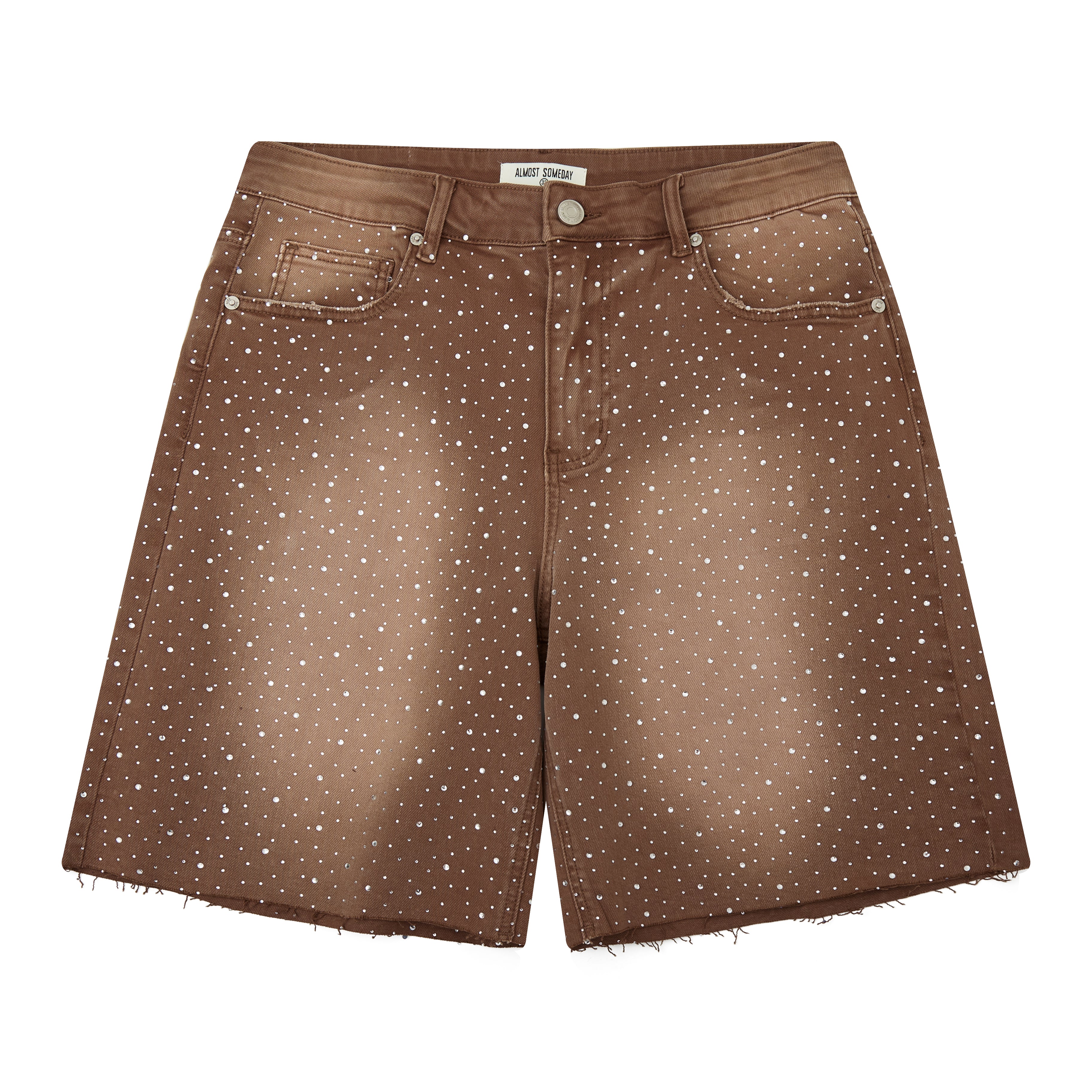 Cosmo Denim Jorts - Light Brown