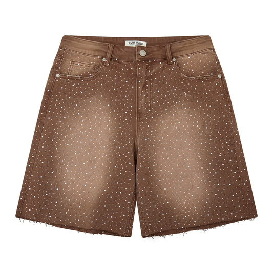 Cosmo Denim Jorts - Light Brown
