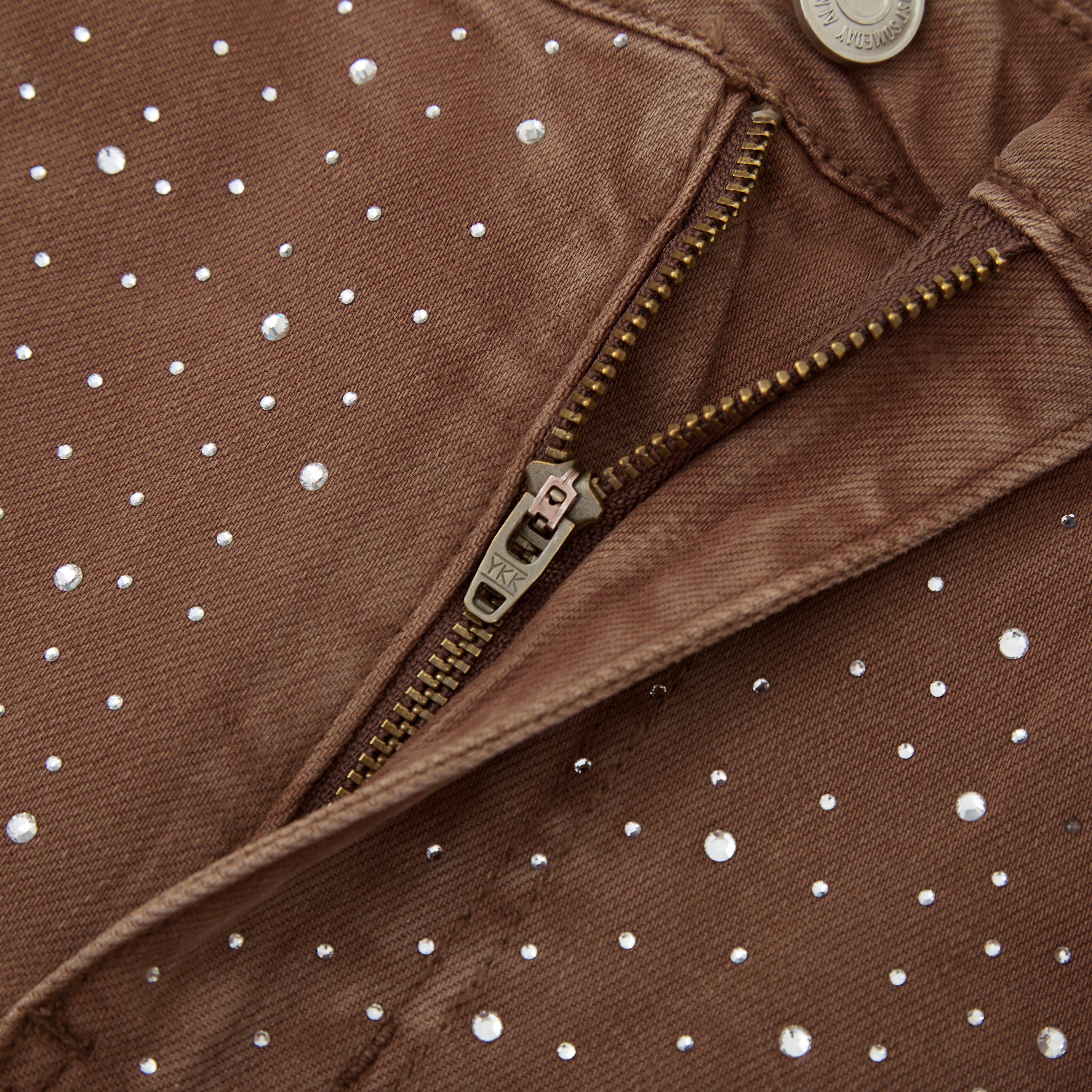 Cosmo Denim Jorts - Light Brown