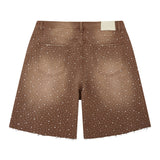 Cosmo Denim Jorts - Light Brown