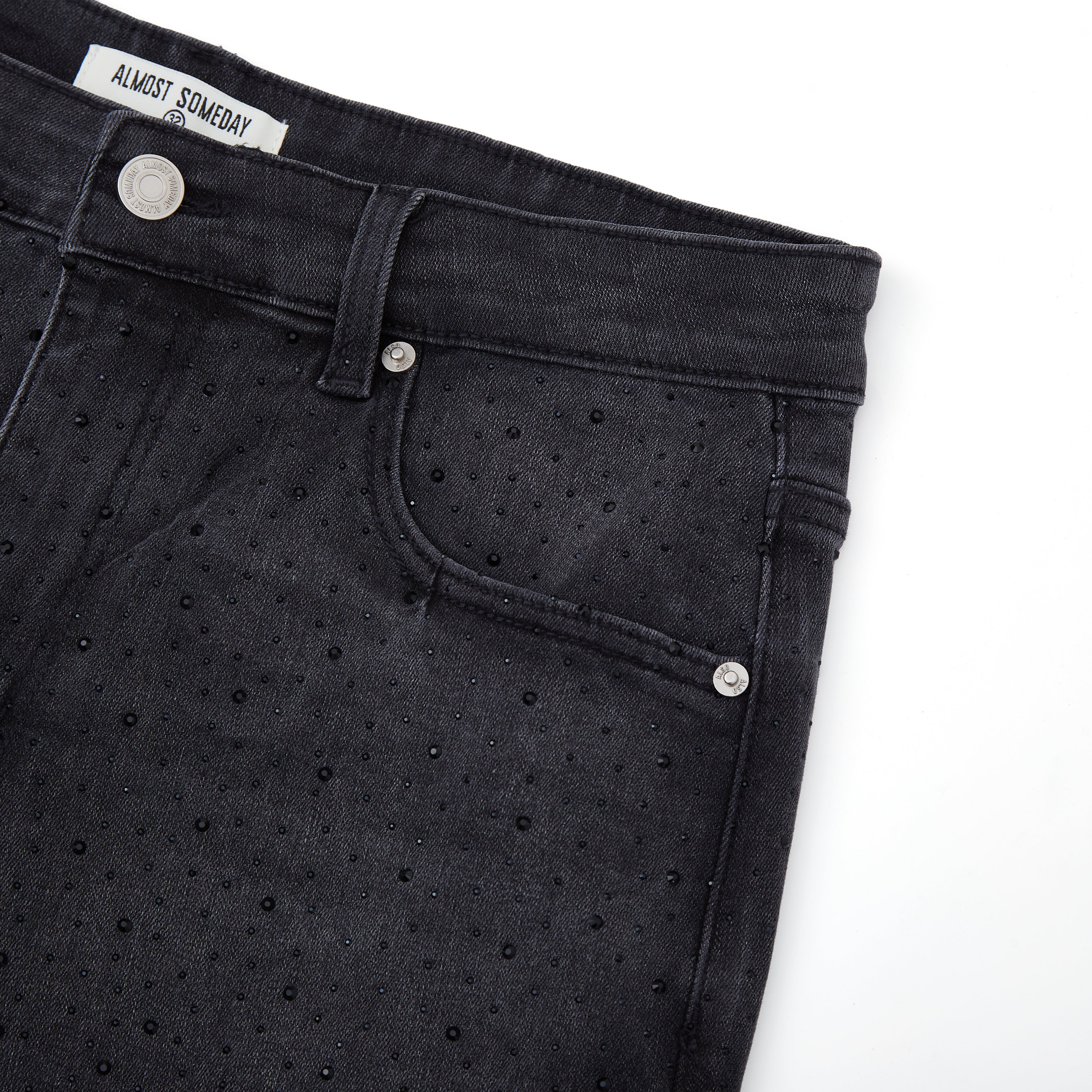 Cosmo Denim Jorts - Washed Black