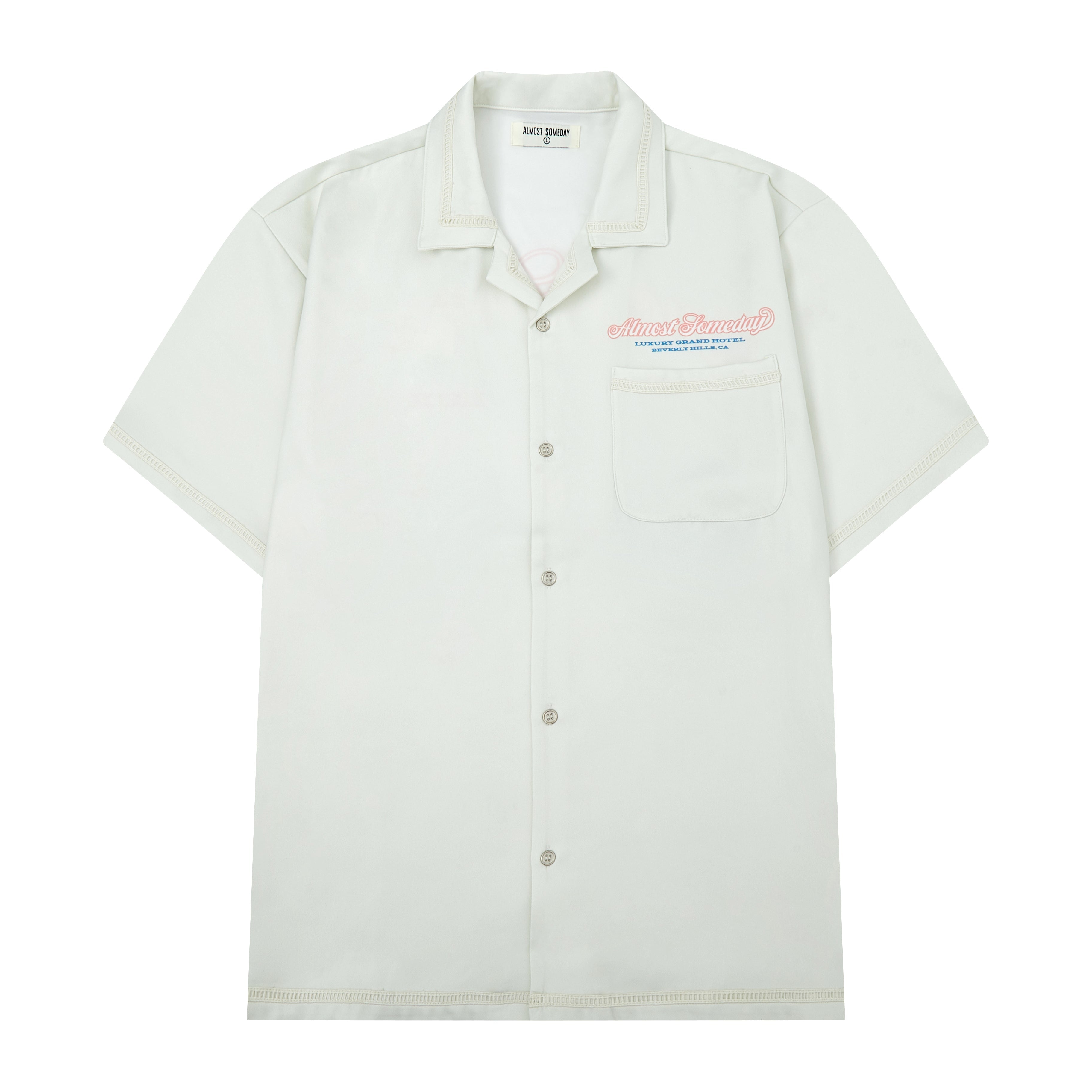 Lux Button Up Shirt (Cream)