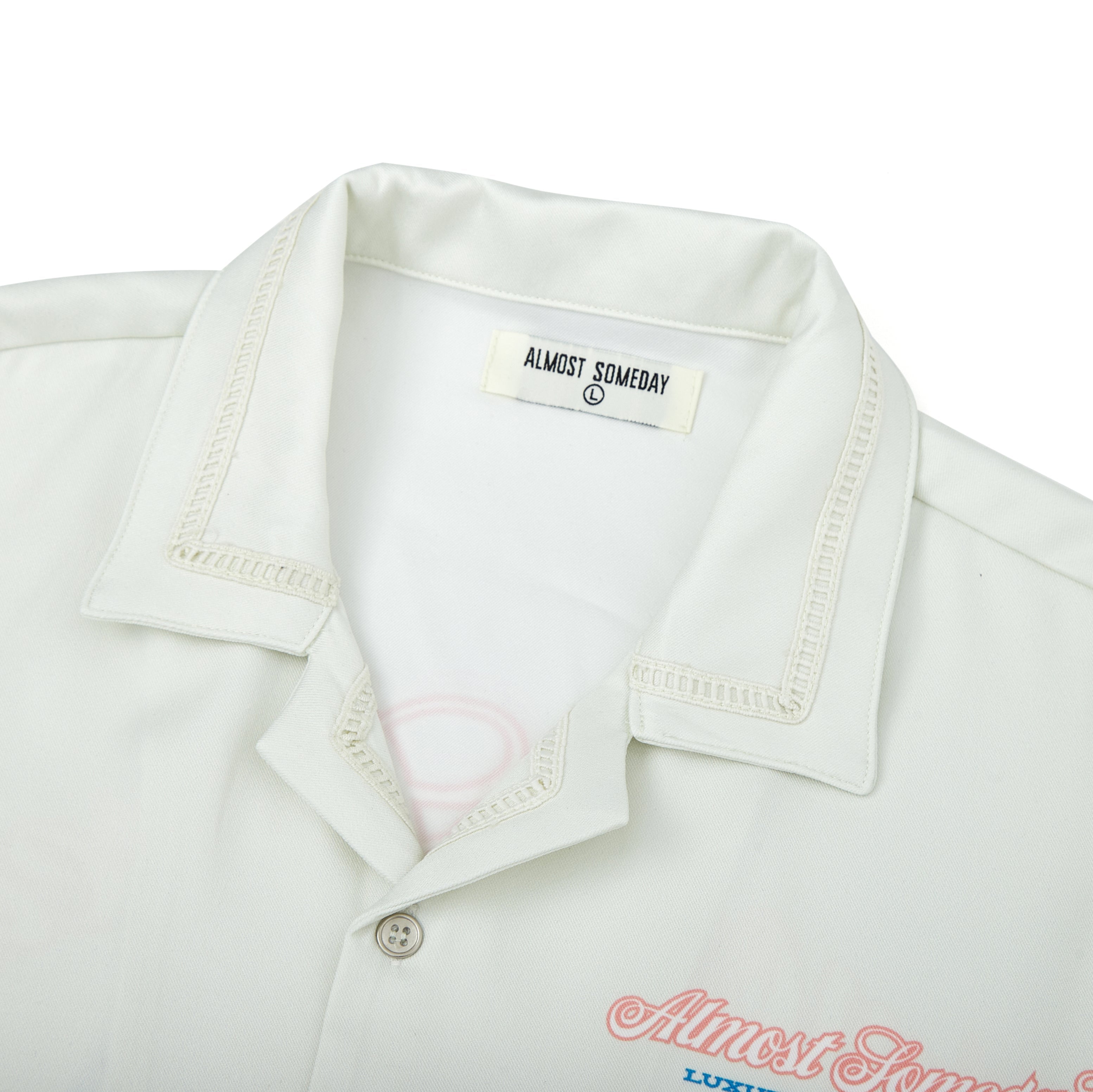 Lux Button Up Shirt (Cream)