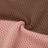 Crochet Knit Polo (Pink / Brown)