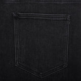 Patchwork Denim Jorts (Washed Black)