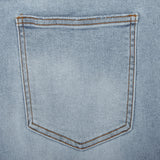 Patchwork Denim Jorts (Washed Blue)