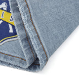 Patchwork Denim Jorts (Washed Blue)