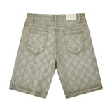 Gemstone Denim Jorts - Olive