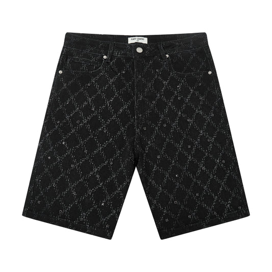 Gemstone Denim Jorts - Washed Black