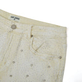 Gemstone Denim Jorts - White
