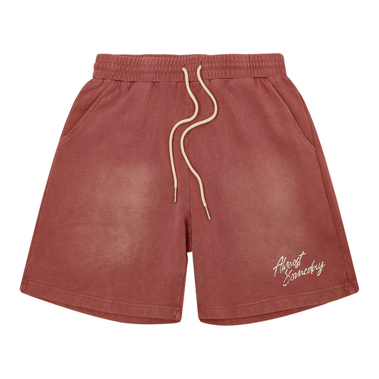 Signature Sun Fade Terry Short (Red)
