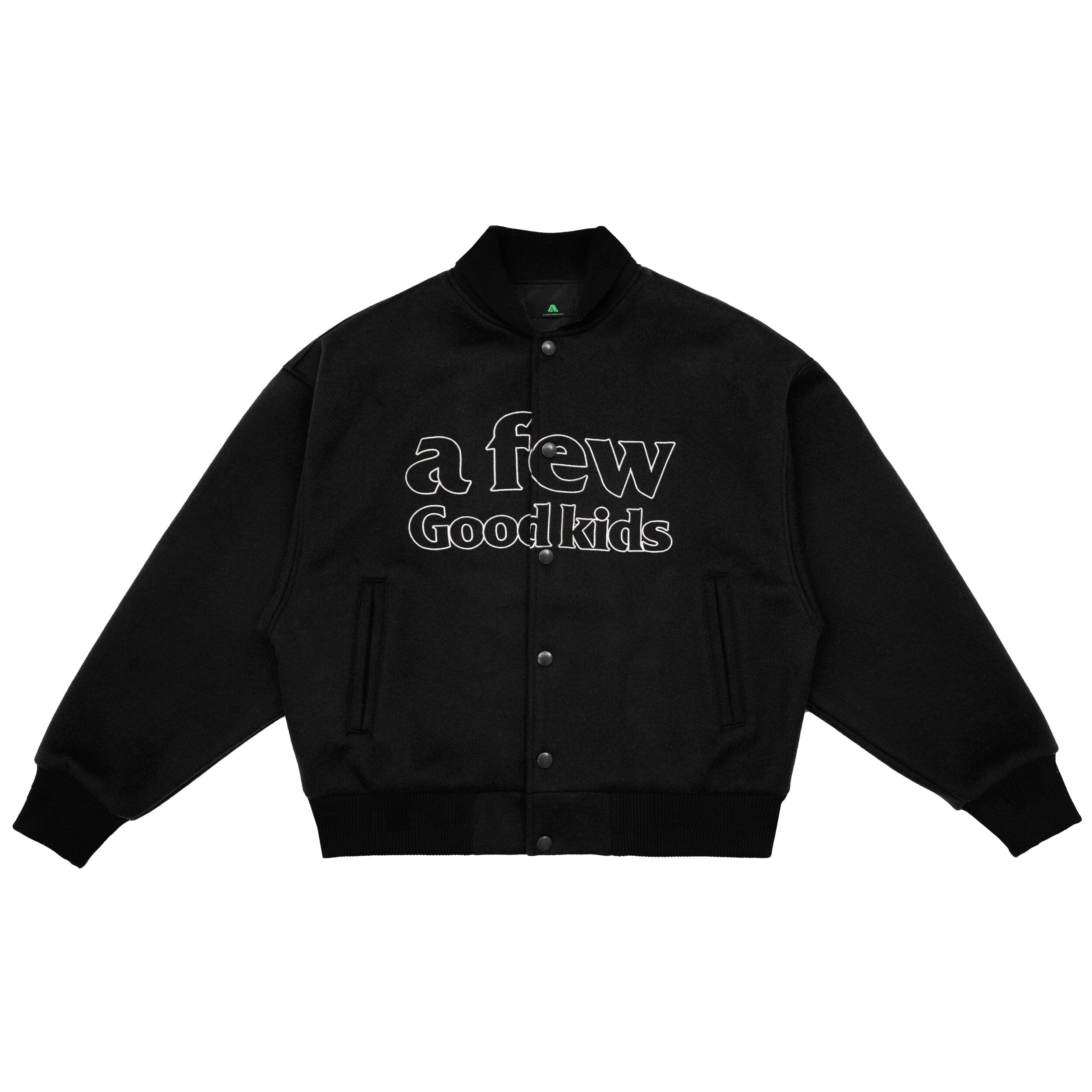 DONCARE (AFGK) "Peace Angel Varsity Jacket" - Black