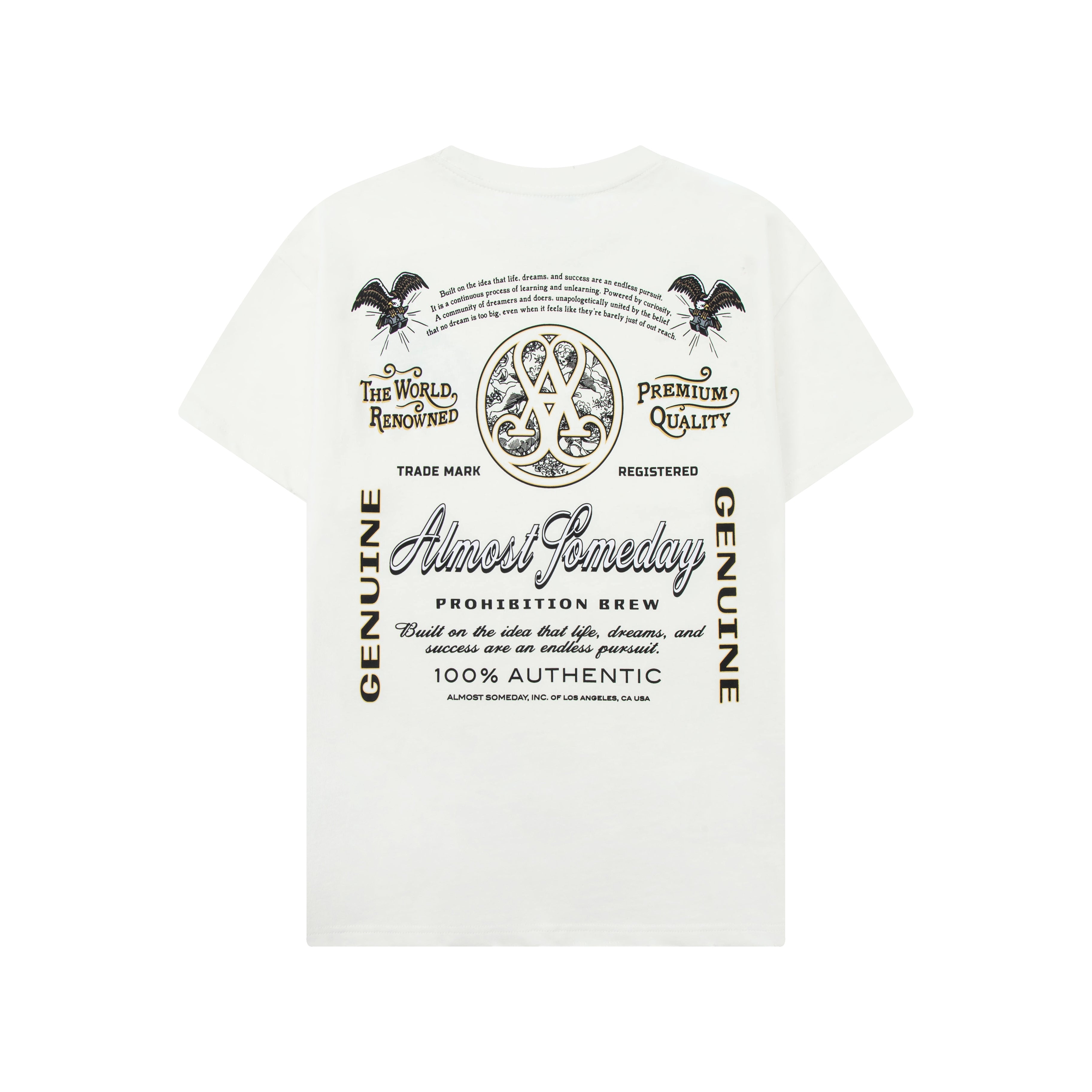 Prohibition Tee (Cream)