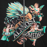 Banner Zip-Up Hoodie - Vintage Wash (Black)