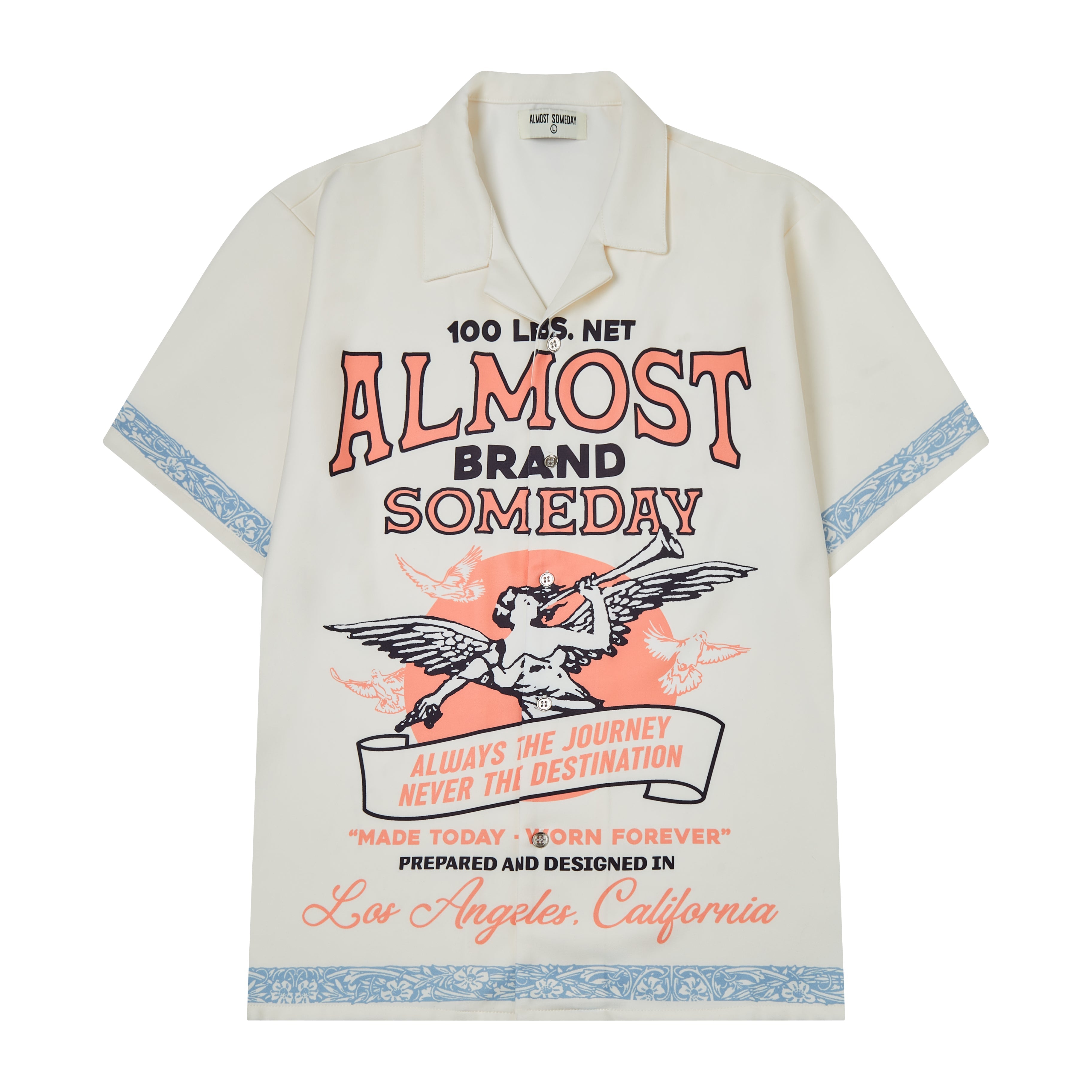 Burlap Button Up Shirt (Cream)