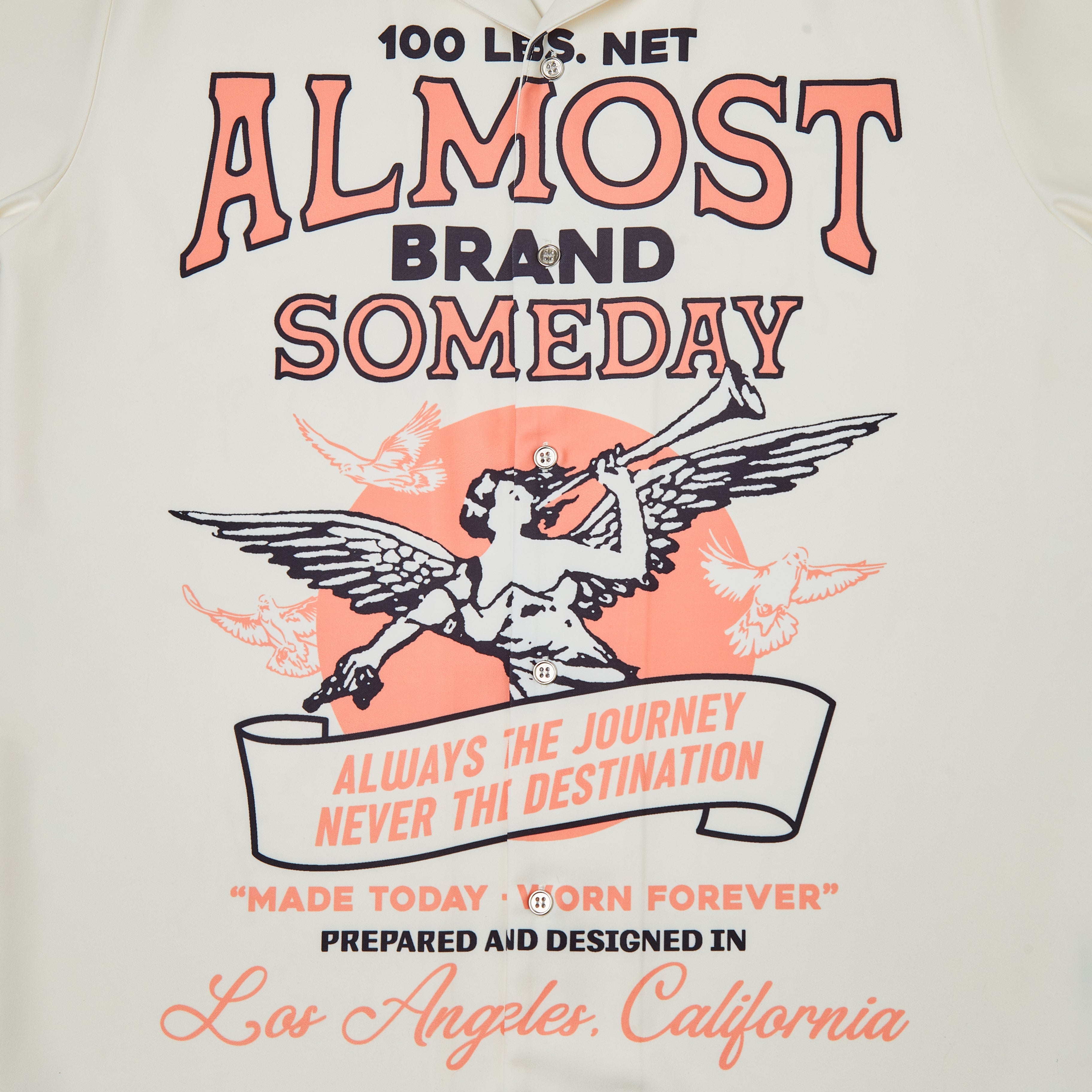 Burlap Button Up Shirt (Cream)