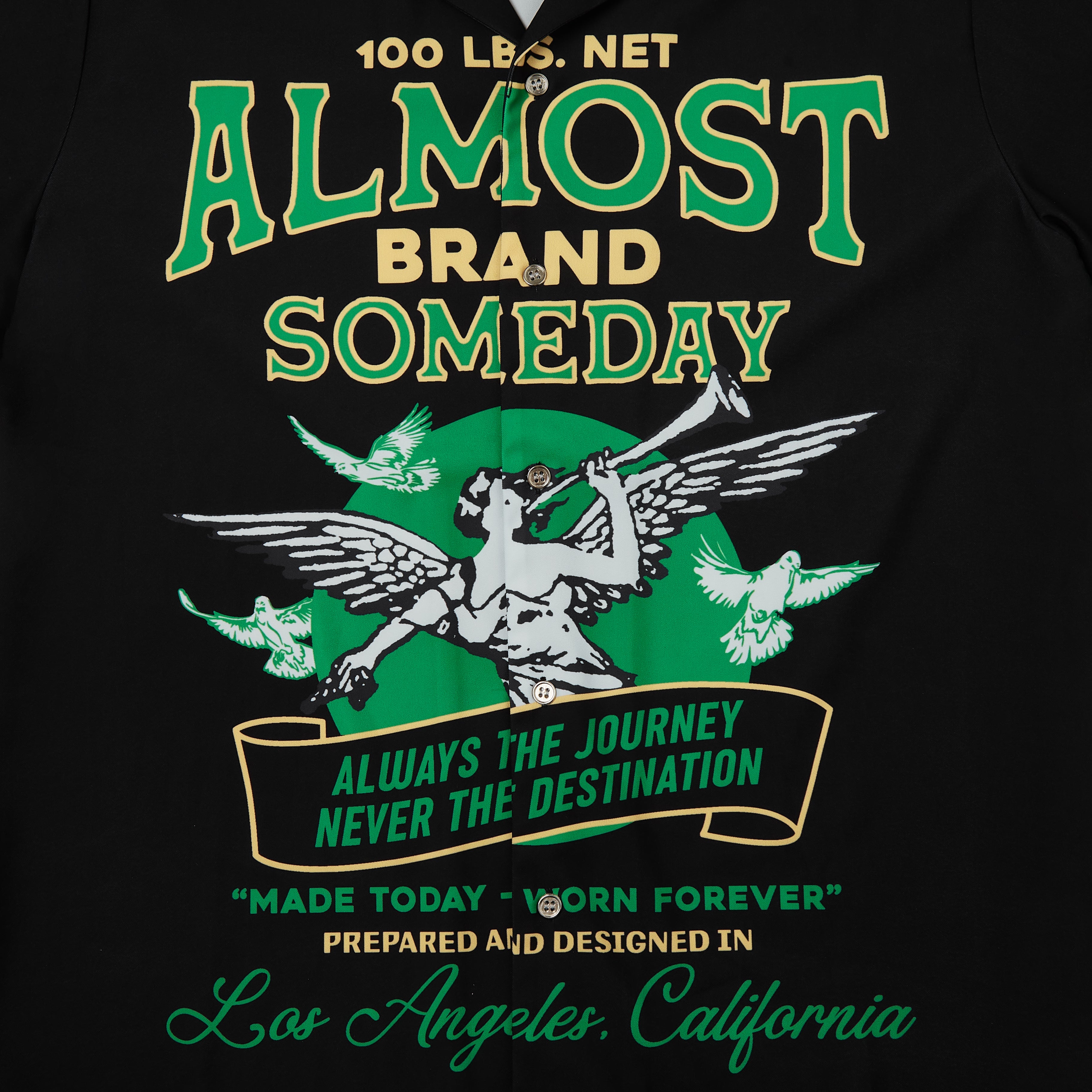 Burlap Button Up Shirt (Black)