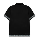 Burlap Button Up Shirt (Black)