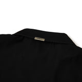 Burlap Button Up Shirt (Black)