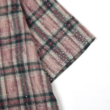 Solomon Rhinestone Flannel (Maroon)