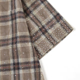 Solomon Rhinestone Flannel (Brown)