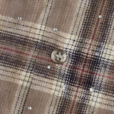 Solomon Rhinestone Flannel (Brown)