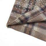 Solomon Rhinestone Flannel (Brown)