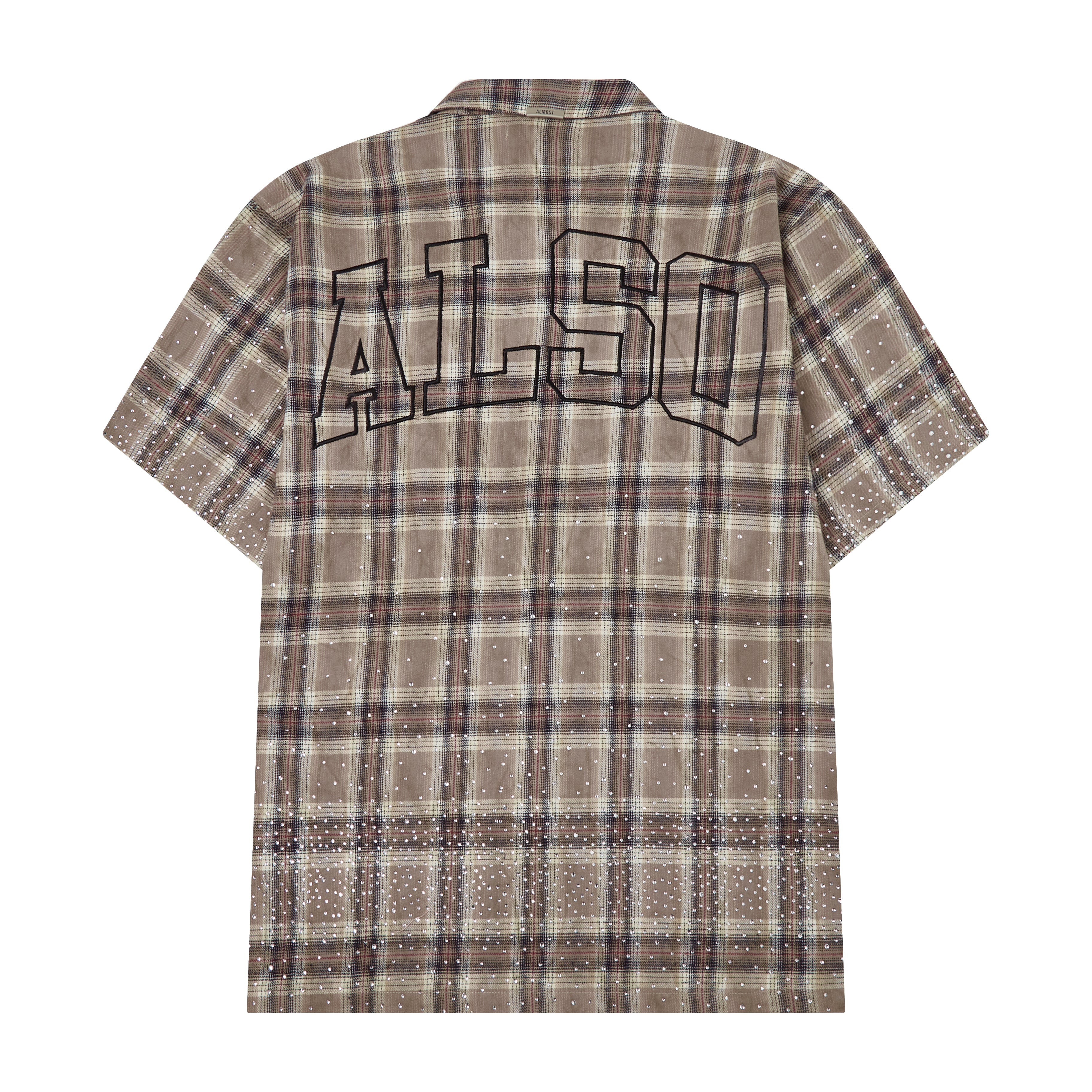 Solomon Rhinestone Flannel (Brown)