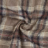 Solomon Rhinestone Flannel (Brown)