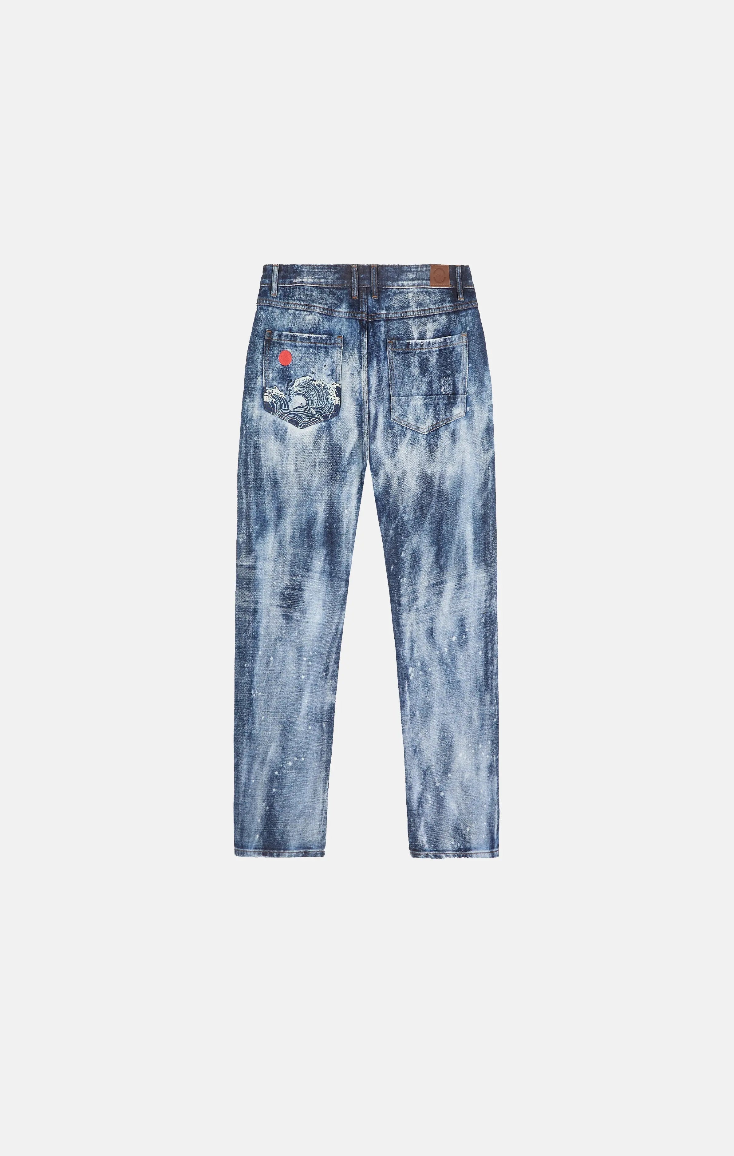 Selvedge Denim Ice Blue Heavy Bleached