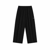 Pleated Wide-Leg Cleanfit Trousers