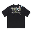 Embroidered Floral Logo Tee