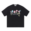 Butterfly Rose Embroidered Logo Tee