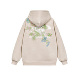 Floral Embroidery Logo Hoodie