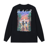Sunset Graphic Oversized Long Sleeve