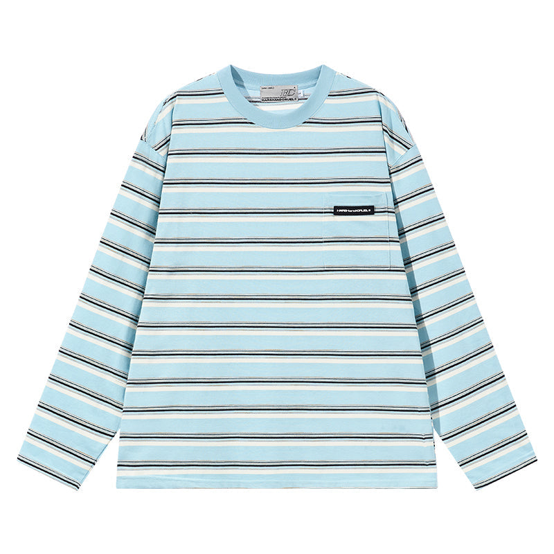 Striped Loose Fit L/S Tee