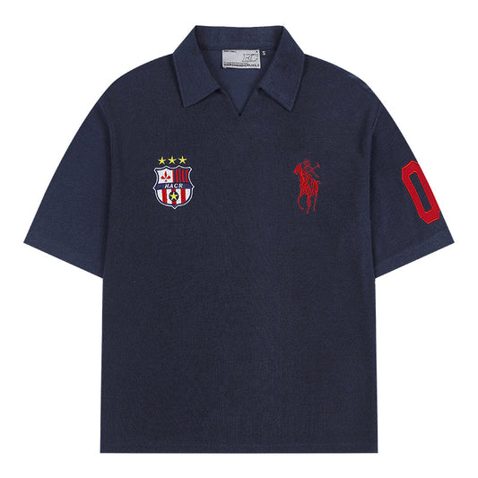 Jersey Soft Terry Embroidered Polo Shirt