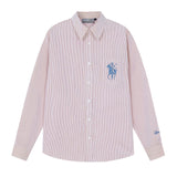 Vintage Striped Embroidered Shirt