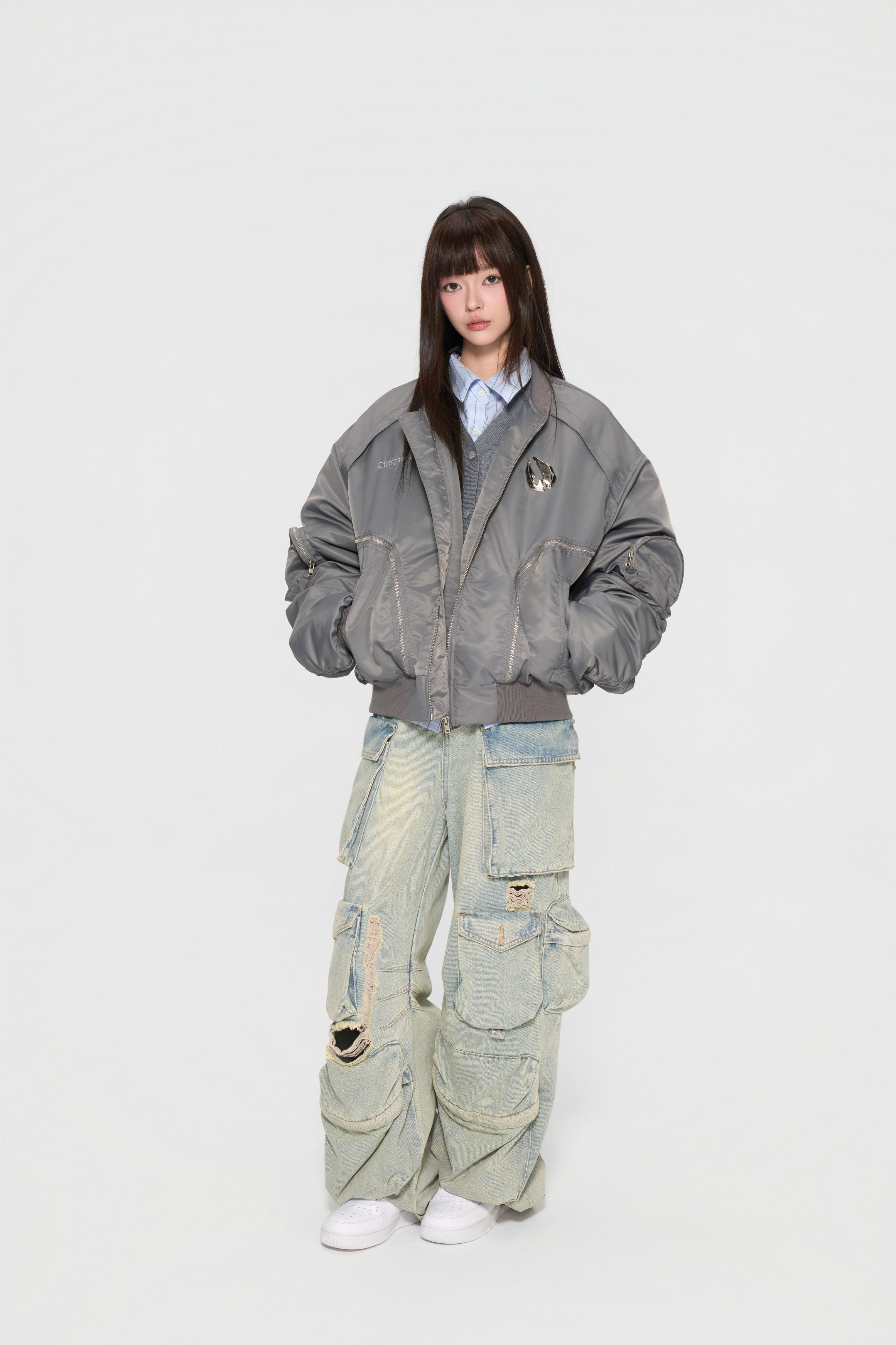 The lottery GT "Metal logo MA-1 jacket"