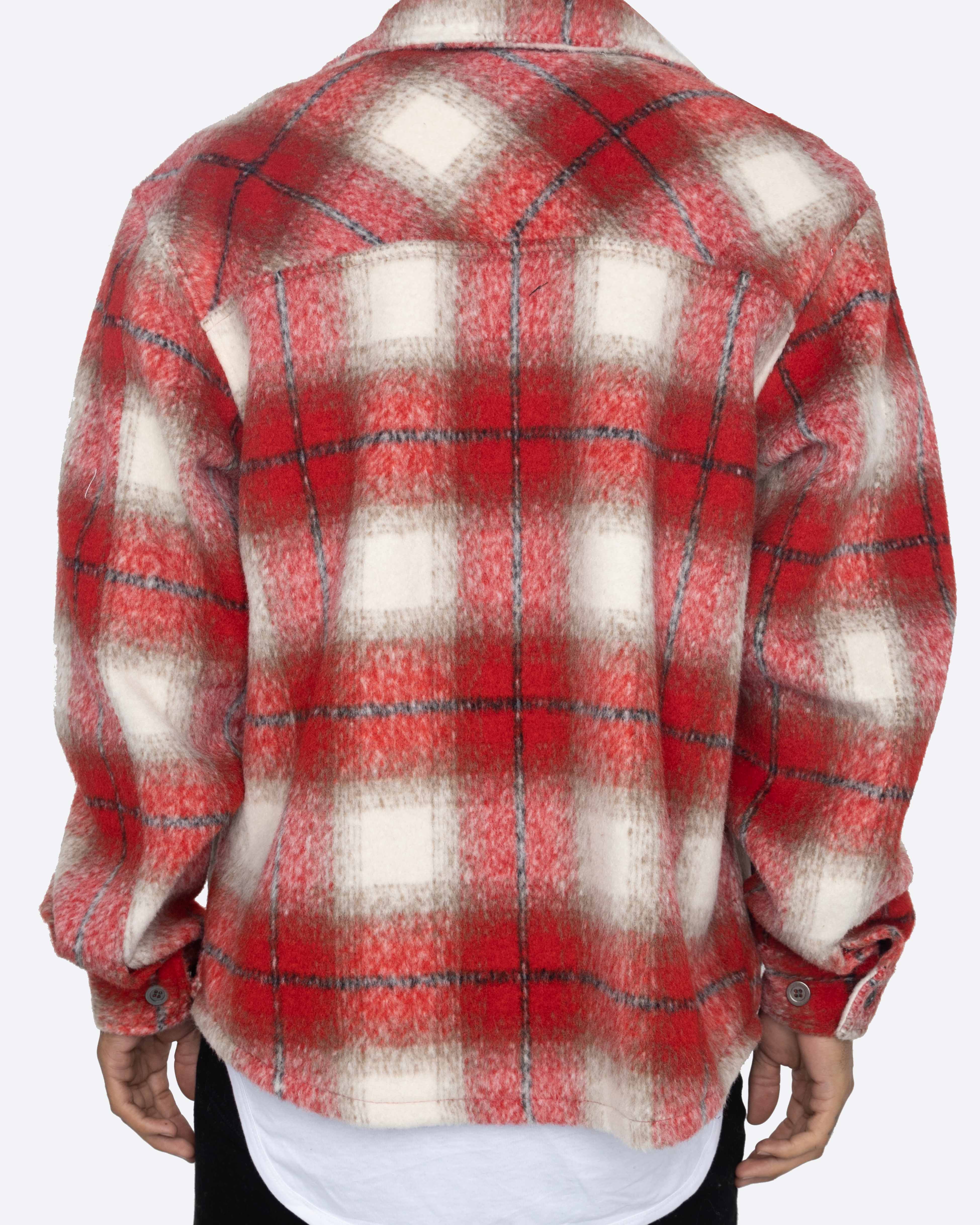 EPTM Side Slit Flannel - Red