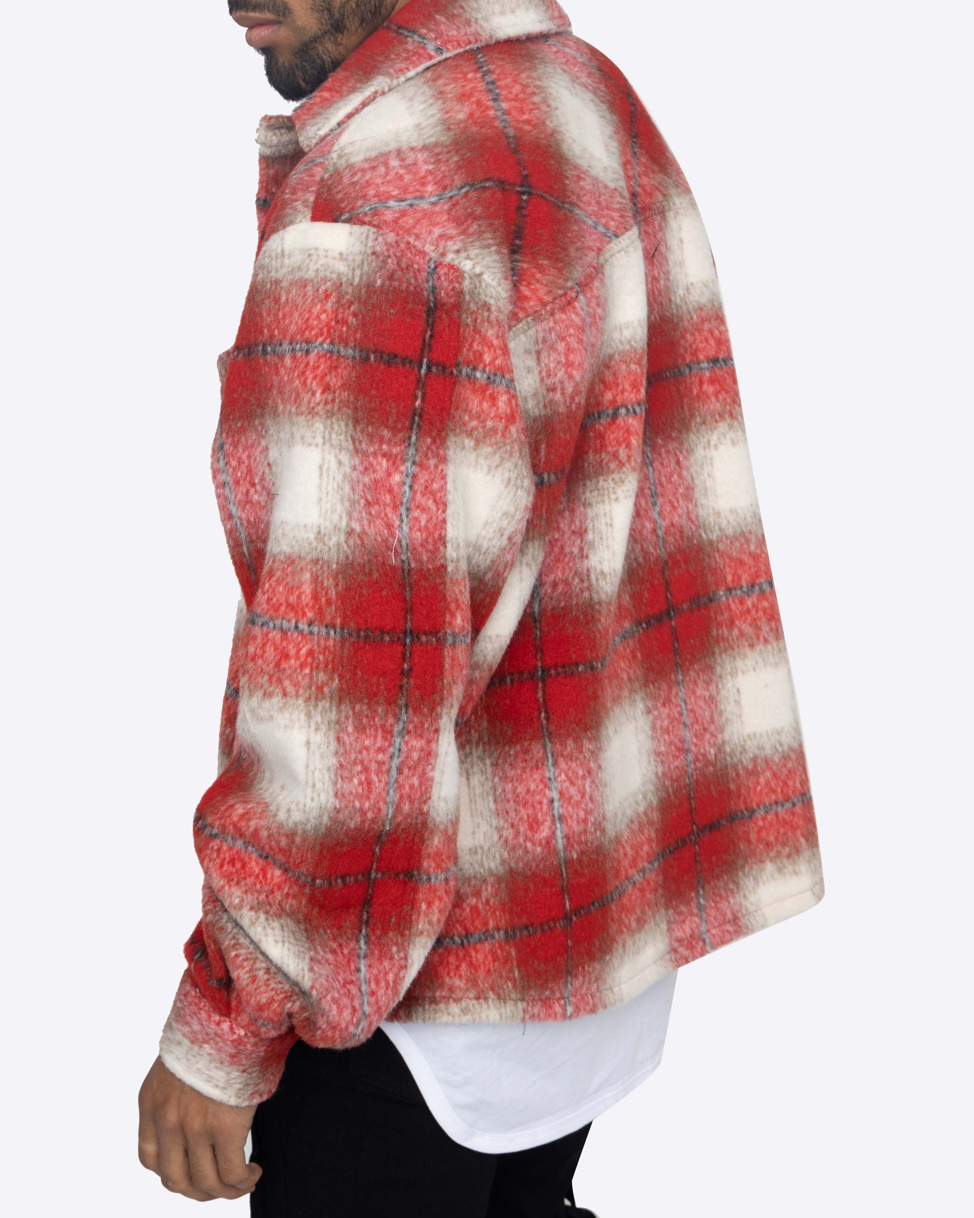 EPTM Side Slit Flannel - Red