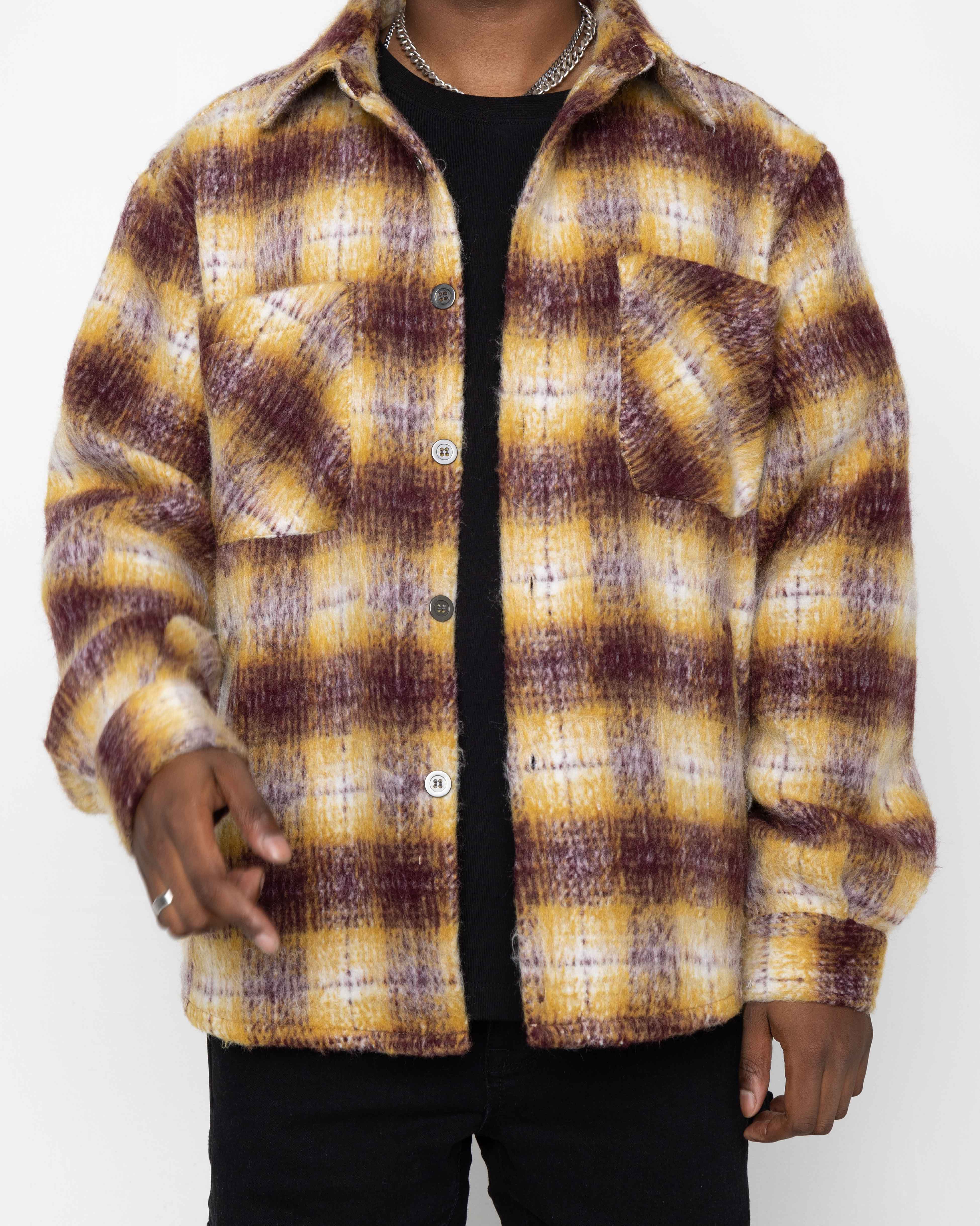 EPTM Side Slit Flannel - Mustard