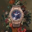 AM406SS - 41 MM JAN VAN HUYSUM WATCH ROSE GOLD WITH STEEL STRAP