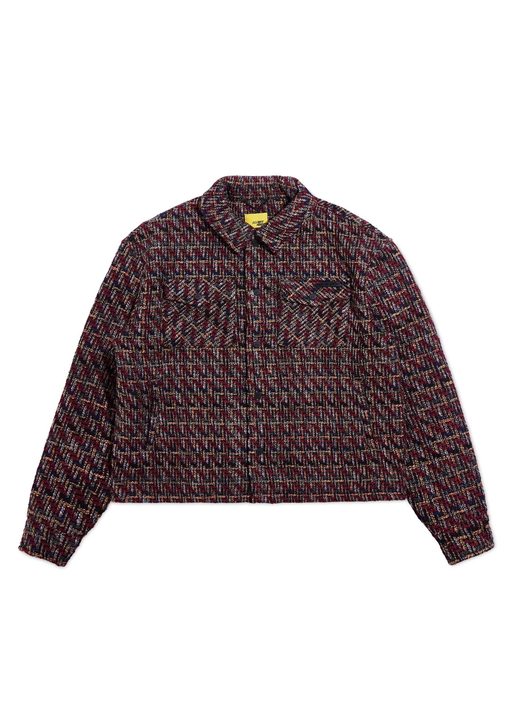 Safety Pin Tweed Jacket - Red