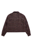 Safety Pin Tweed Jacket - Red