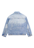 Embossed Denim Jacket - Atlantic