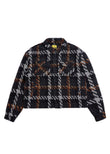 Safety Pin Tweed Jacket - Black/Brown