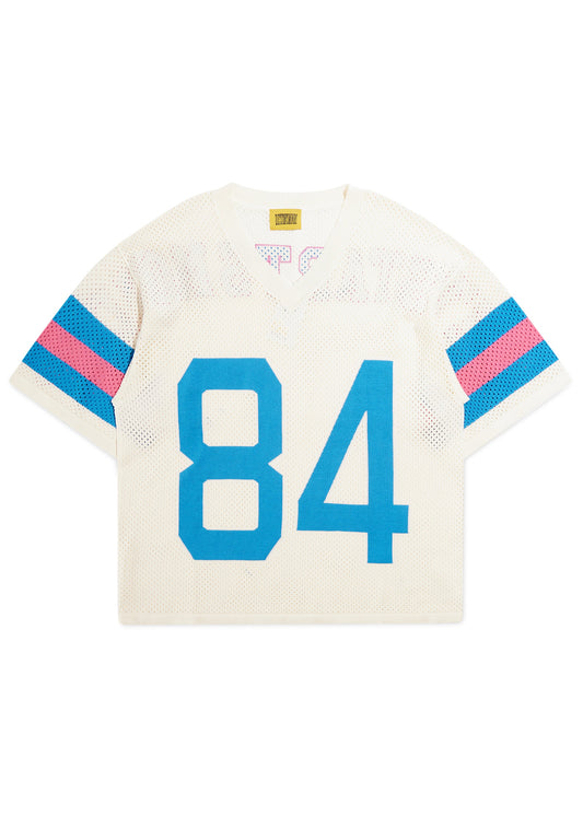 Knit Jersey - Cream/Blue