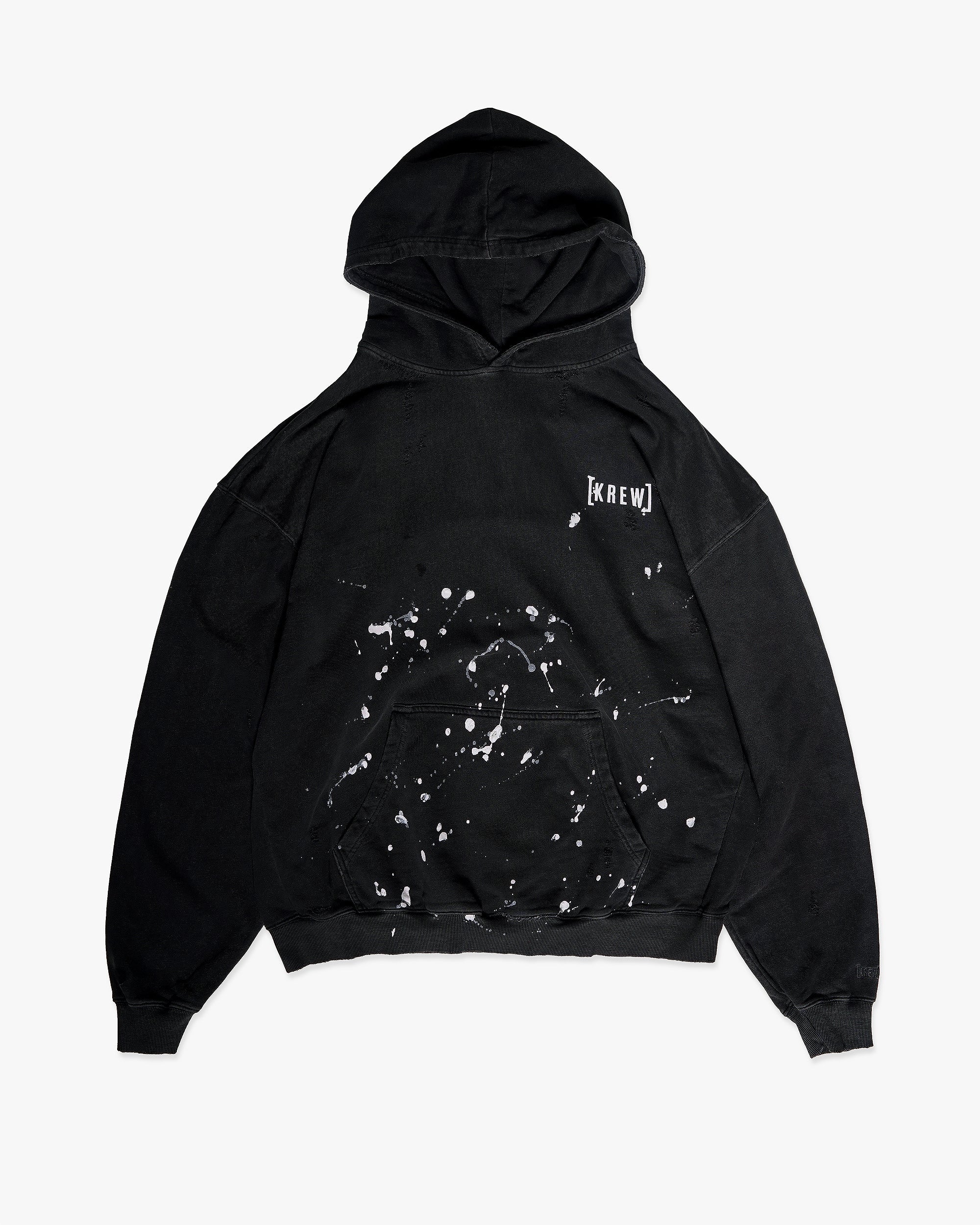 RIPPER HOODIE - WASHED BLACK
