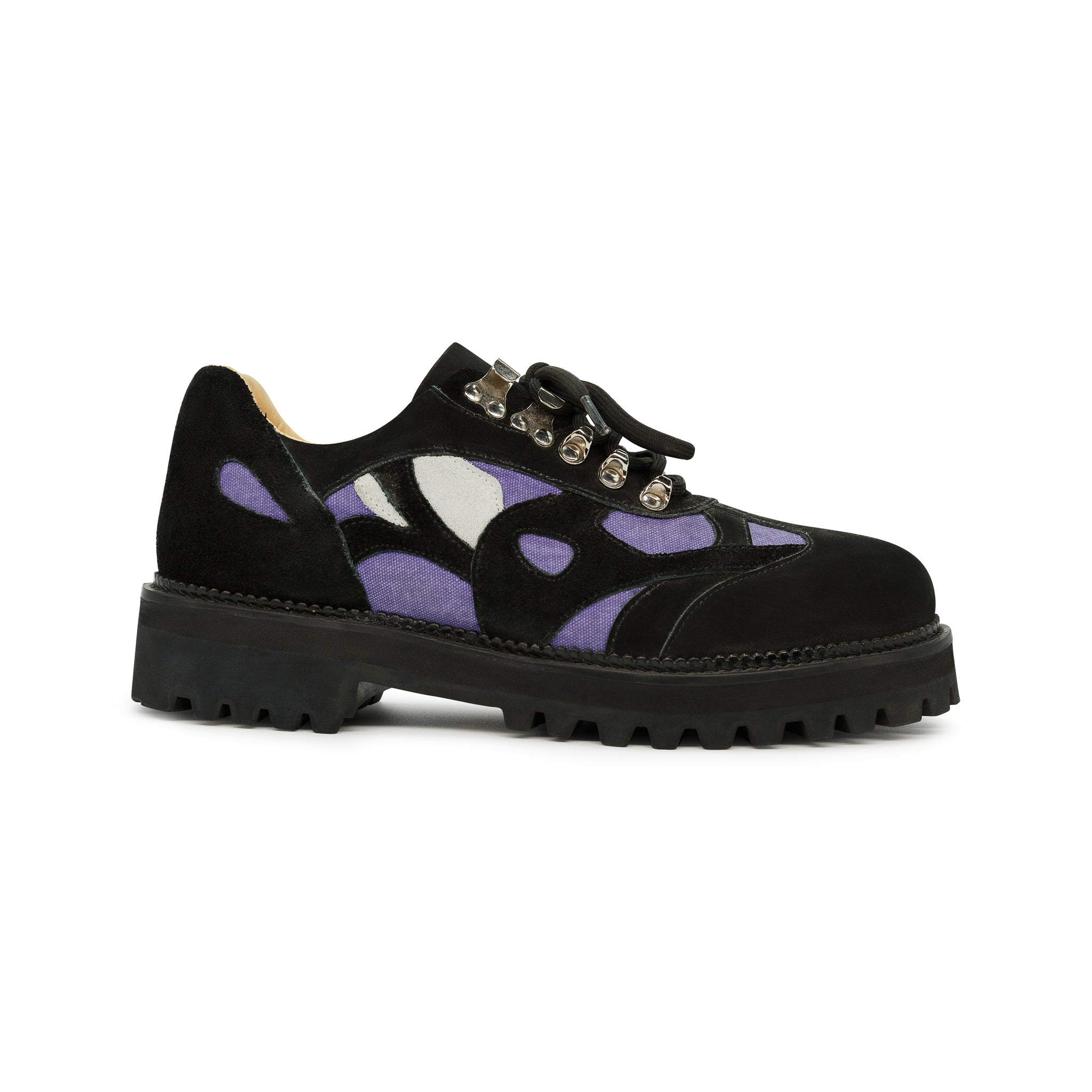 Low Boots with Swirls [Black/Multi]